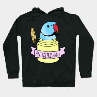 Antidepressant Blue Ringneck Hoodie